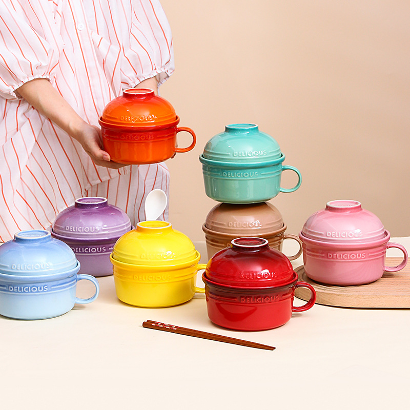 Dim Sum Basket - Rainbow Instant Noodle Bowl Cup with