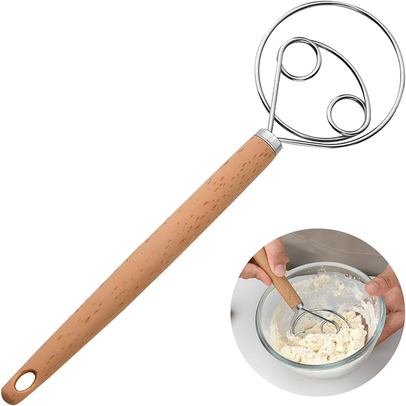 Danish Pancake Pan - Stainless Steel Bread Dough Mixer 10Inch
