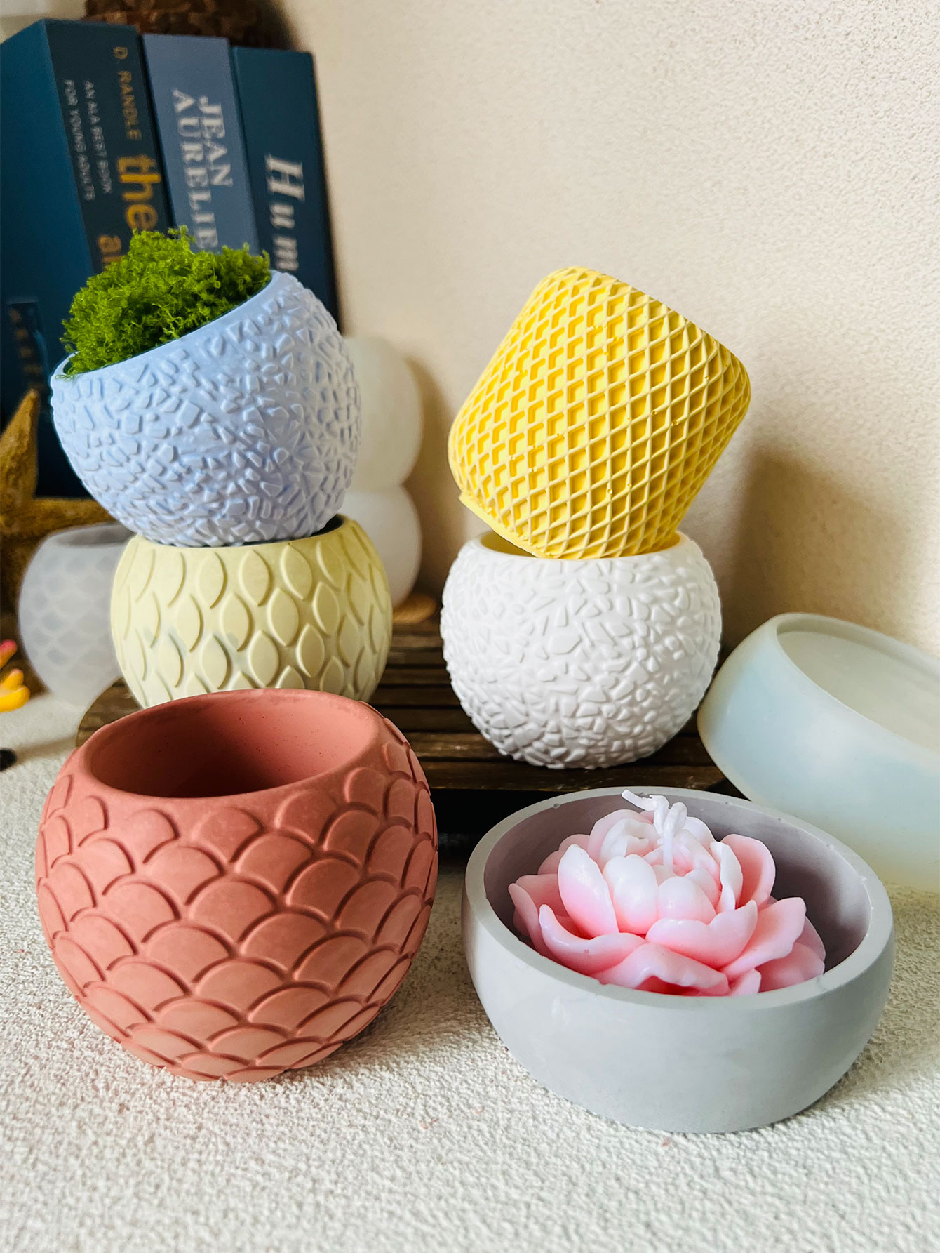 1pc Fish Scale Pattern Cement  - огляд і ціна Potsticker Mold