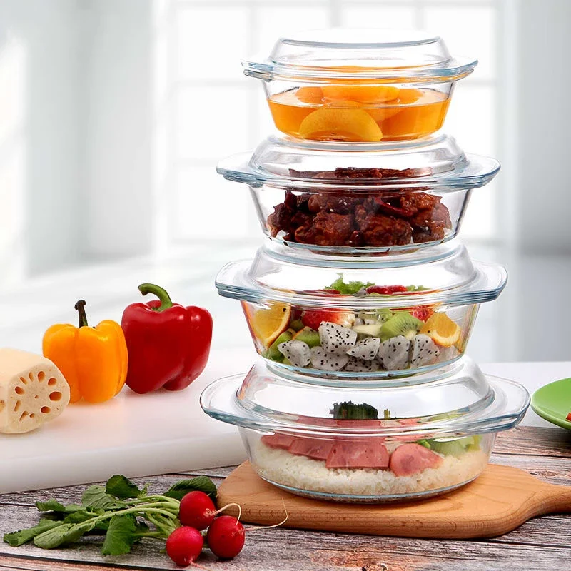 Tempered Glass Bowl with Lid H - огляд і ціна Dim Sum Basket
