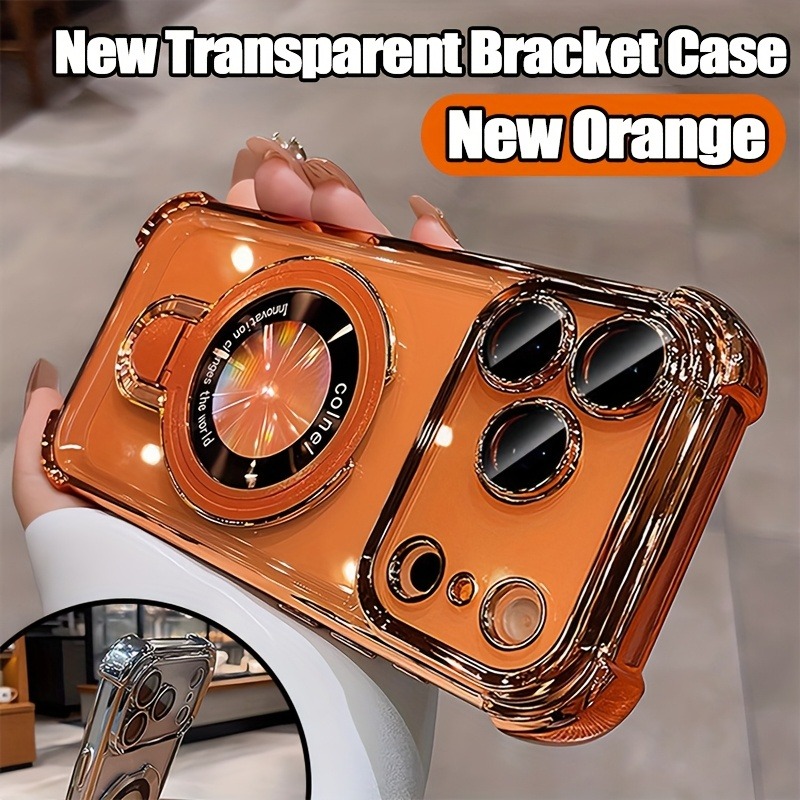 Luxury Clear  Plating Phone Ca - огляд і ціна Taco Stand Holder