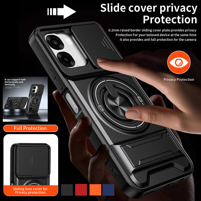 Armor Phone Case For Oppo A6x  - огляд і ціна Taco Stand Holder
