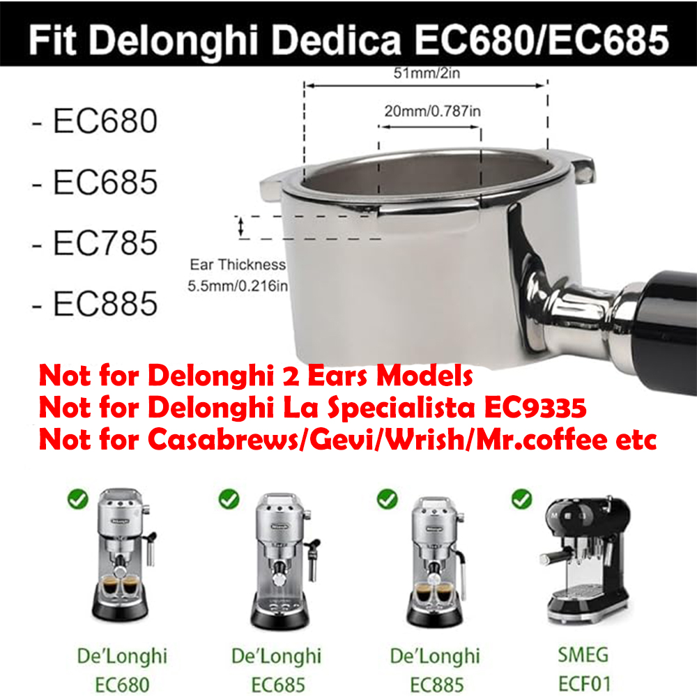 Double Spout 51mm Coffee Porta - огляд і ціна Delonghi Espresso Magnifica