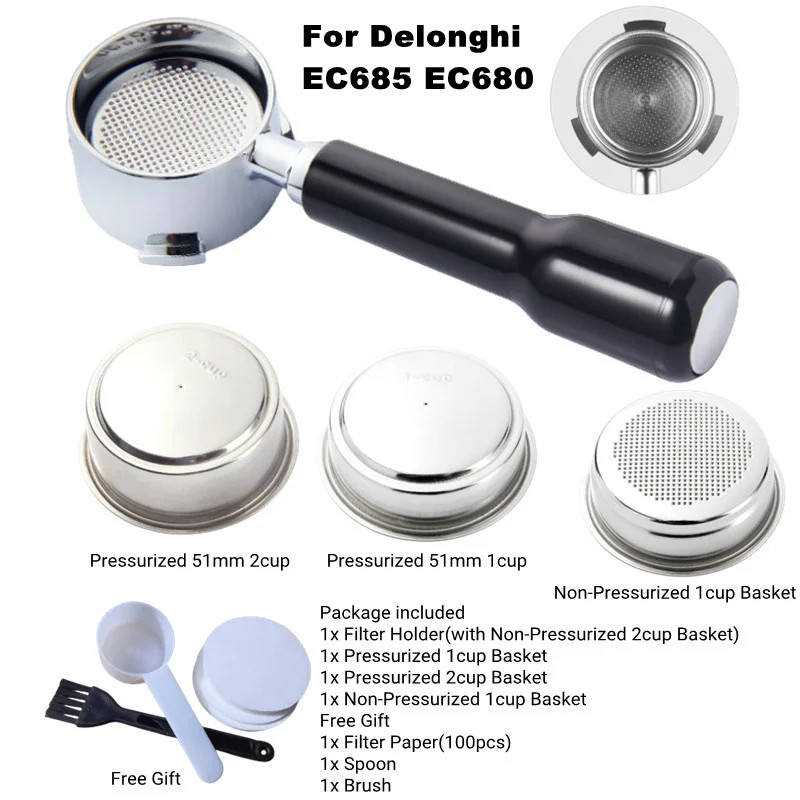 51mm Coffee Bottomless Portafi - огляд і ціна Delonghi Espresso Magnifica