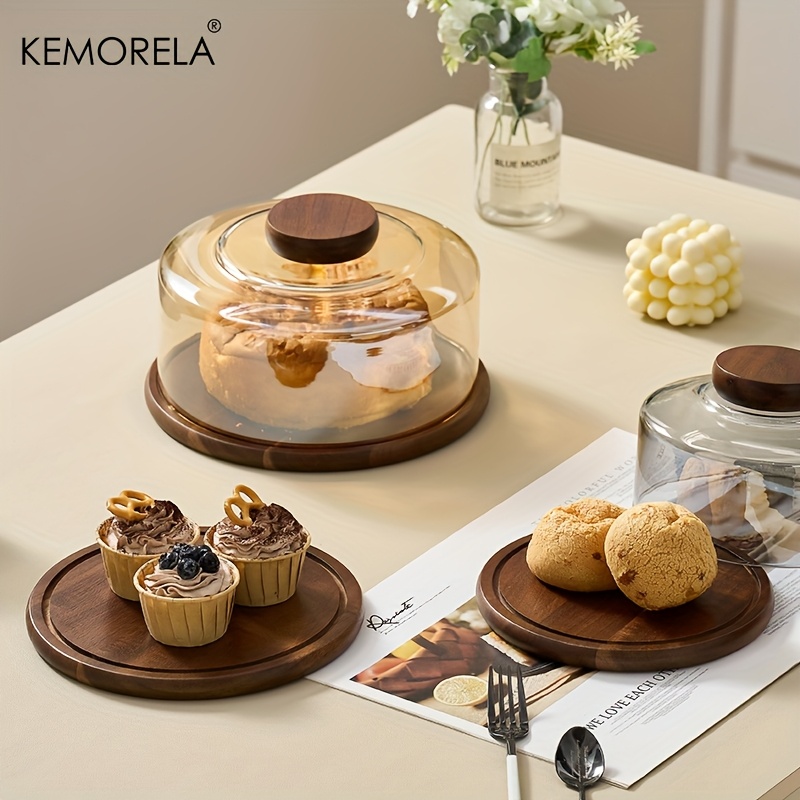 1PCS Round Wooden Cake Stand w - огляд і ціна Dim Sum Basket